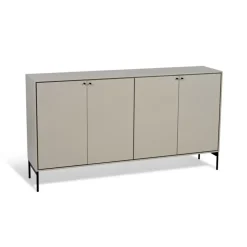 Mavis Volt dressoir 80x148 cm, Beige-zwart< Ladekasten & Dressoirs