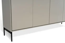 Mavis Volt dressoir 80x148 cm, Beige-zwart< Ladekasten & Dressoirs