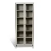 Mavis Volt vitrinekast 190 cm beige, Details in zwart< Kasten & Vitrines