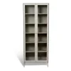 Mavis Volt vitrinekast 190 cm beige, Details in roestvrij staal< Kasten & Vitrines