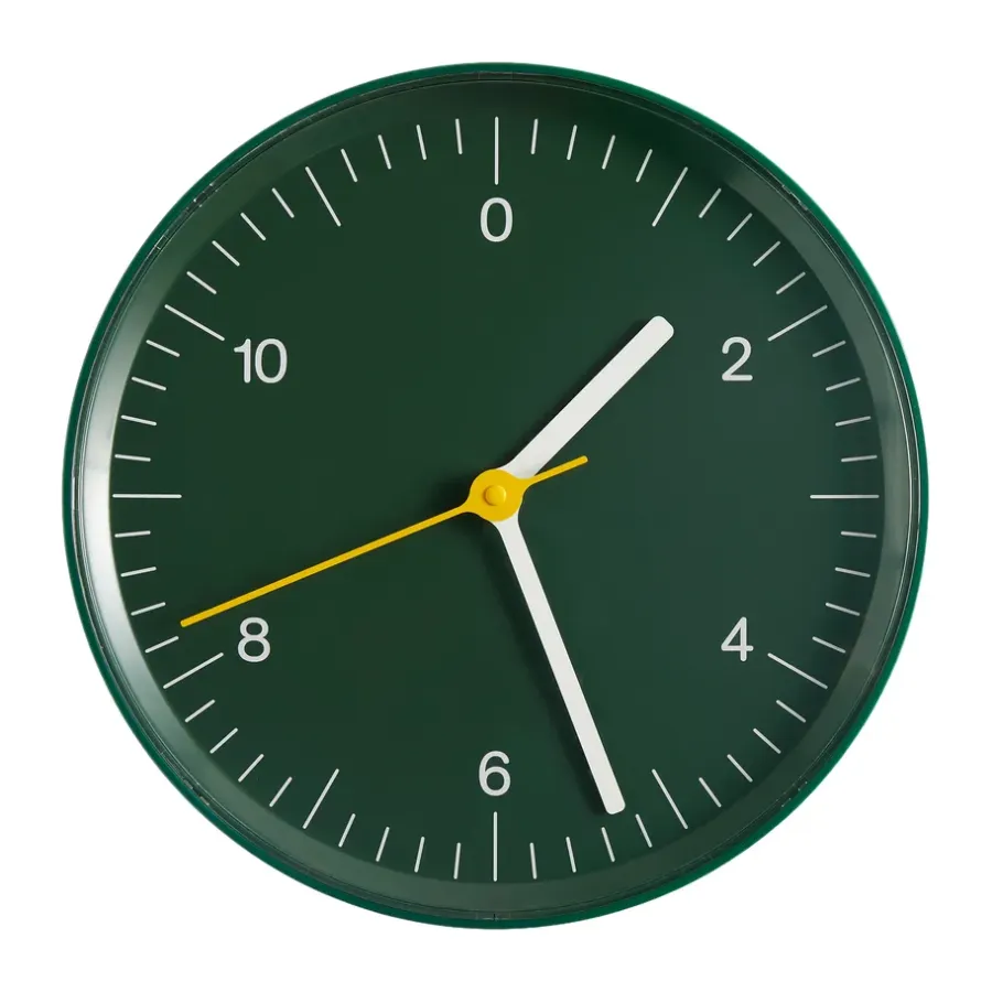 HAY Wall Clock wandklok Ø26,5 cm, Green< Wandklokken