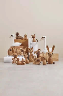 Spring Copenhagen Wally decoratie walrus, Eikenhout< Houten Beelden