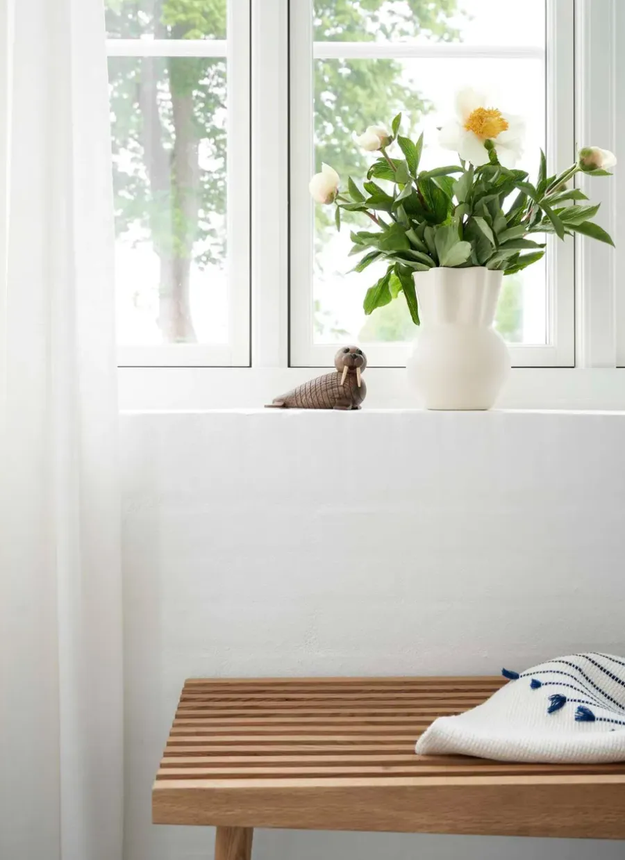 Spring Copenhagen Wally decoratie walrus, Eikenhout< Houten Beelden