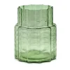 Serax Waves 04 vaas Ø18x21 cm, Green-clear< Vazen