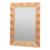 Broste Copenhagen Wavy spiegel 70x100 cm, Natural brown< Wandspiegels