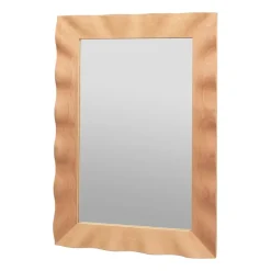 Broste Copenhagen Wavy spiegel 70x100 cm, Natural brown< Wandspiegels