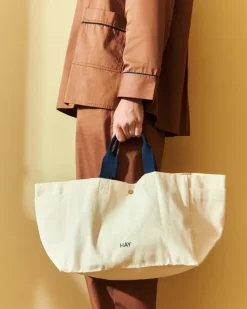 HAY Weekend Bag No 2 tas S 26x56 cm, Natural< Opbergmanden