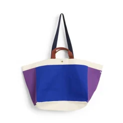 HAY Weekend Bag Organic tas M, Electric blue multi< Opbergmanden