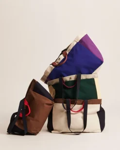 HAY Weekend Bag Organic tas S, Electric blue multi< Opbergmanden