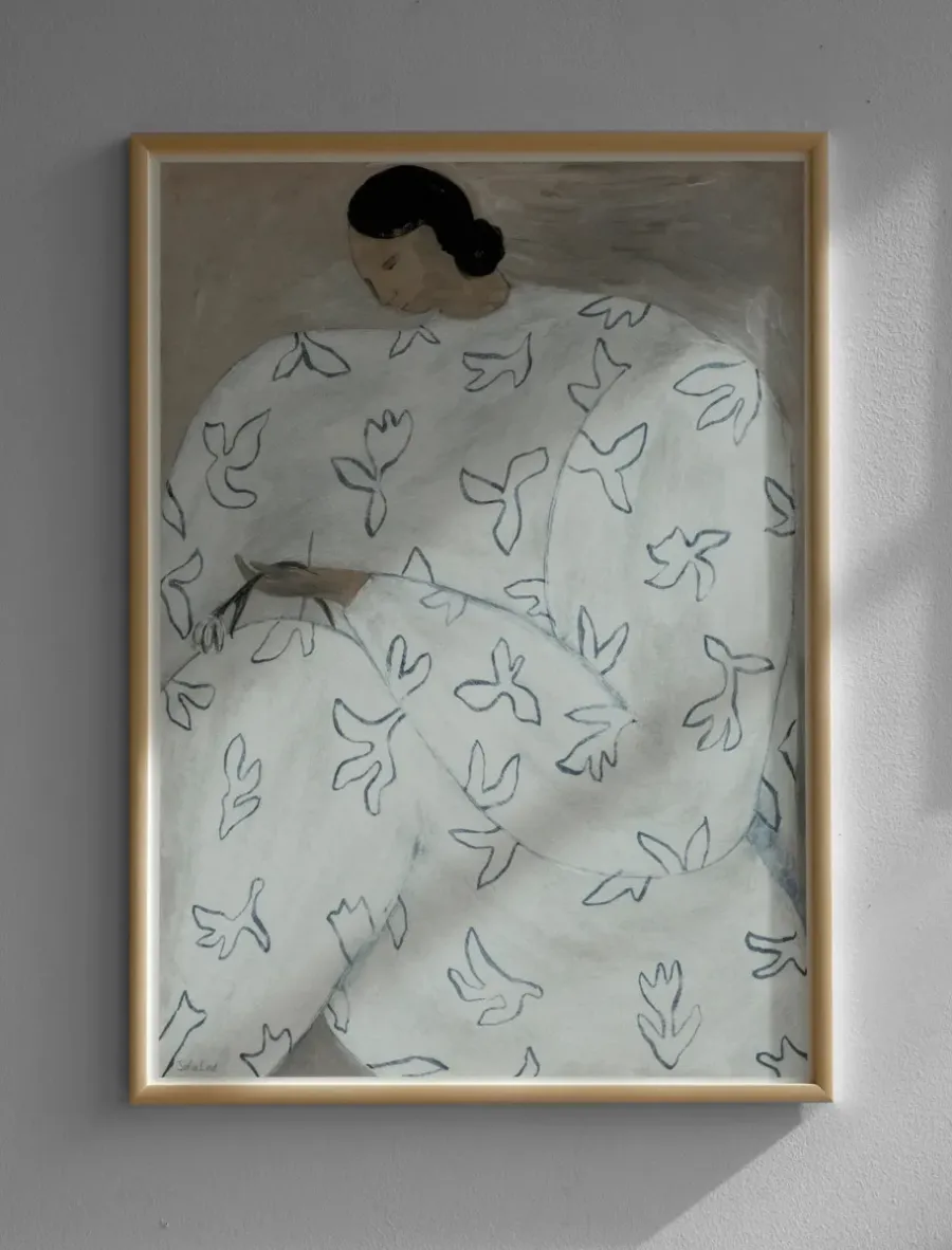 Fine Little Day White Flower poster 50x70 cm, Nude< Posters