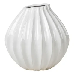 Broste Copenhagen Wide vaas ivory, 25 cm< Vazen