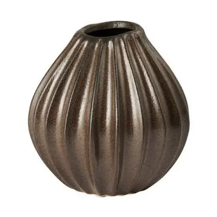 Broste Copenhagen Wide vaas S 15 cm, Brown< Vazen