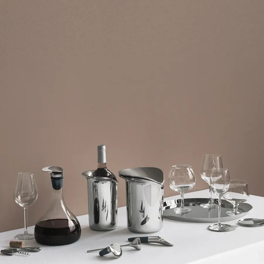 Georg Jensen Wine dienblad, Ø 39,4 cm.< Decoratieve Accessoires|Decoratieve Dienbladen