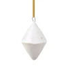 Villeroy & Boch Winter Glow kerstboomhanger double cone, Wit-beige< Kerstdecoraties