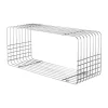 Mette Ditmer Wire wandrek, Chrome, 31x70x26 cm< Planken & Planksystemen