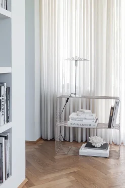 Mette Ditmer Wire wandrek, Chrome, 31x70x26 cm< Planken & Planksystemen