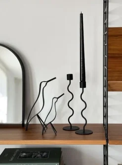 Cooee Design Woody Bird high 18 cm, Black stained oak< Houten Beelden