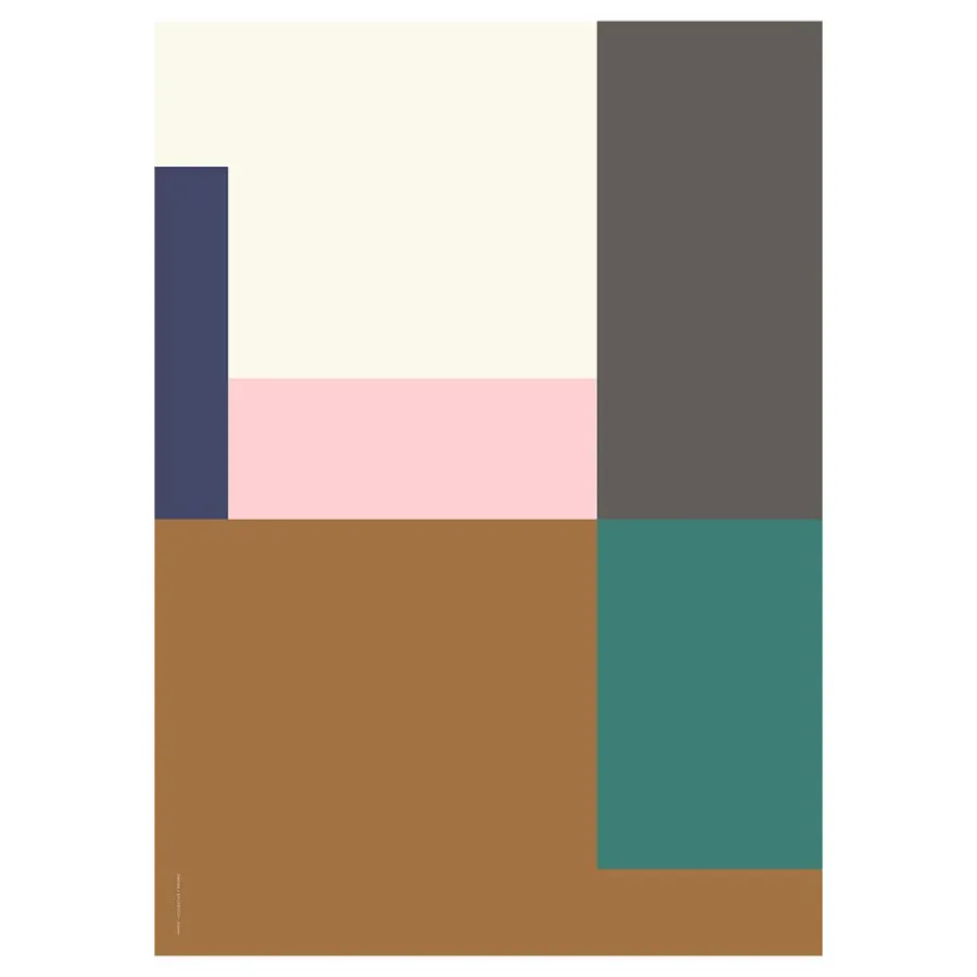 Paper Collective Wrong Geometry poster, model 03. 50 x70 cm.< Posters