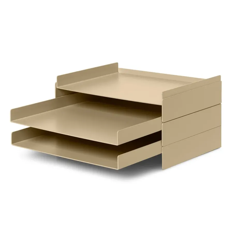 Ferm Living 2x2 Organiser brievenbak, Cashmere< Opbergmanden