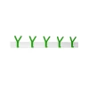 SMD Design Y Wandkapstok, wit, 5 groene haken< Kapstokken & Hangrekken