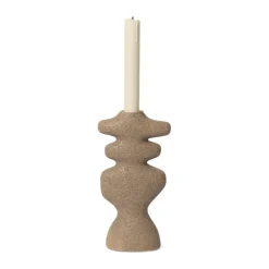 Ferm Living Yara kandelaar large, Donker zand< Kandelaars