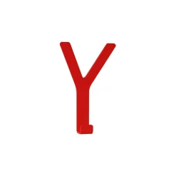SMD Design Y-haak Midi haak, rood< Haken & Hangers|Opbergoplossingen Voor De Kinderkamer