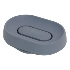Bosign Zeepbakje met verborgen afvoertuit silicone large, Grafiet< Zeepdispensers & Zeepschaaltjes