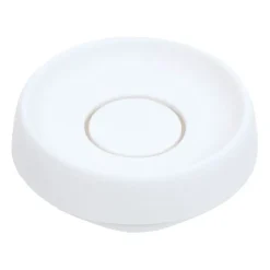 Bosign Zeepbakje met verborgen afvoertuit silicone medium, Wit< Zeepdispensers & Zeepschaaltjes