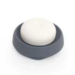 Bosign Zeepbakje met verborgen afvoertuit silicone medium, Grafiet< Zeepdispensers & Zeepschaaltjes