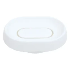 Bosign Zeepbakje met verborgen afvoertuit silicone large, Wit< Zeepdispensers & Zeepschaaltjes