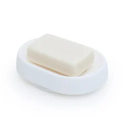 Bosign Zeepbakje met verborgen afvoertuit silicone large, Wit< Zeepdispensers & Zeepschaaltjes